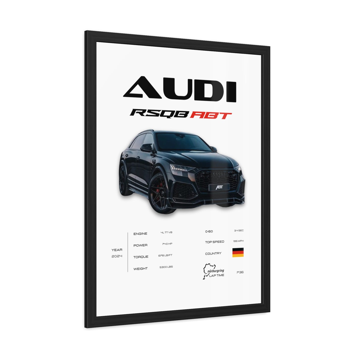Audi RSQ8 Framed Poster