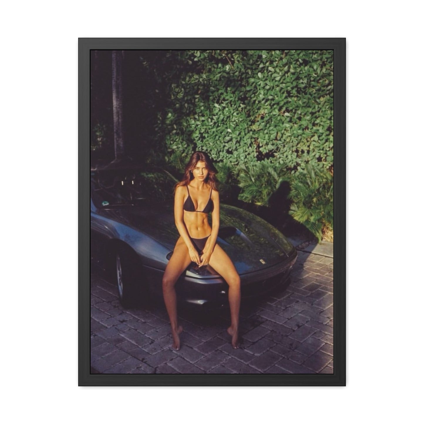 Ferrari Chick Framed Poster