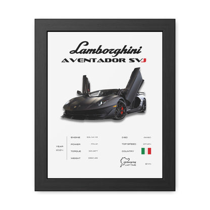 Lamborghini SVJ Framed Poster
