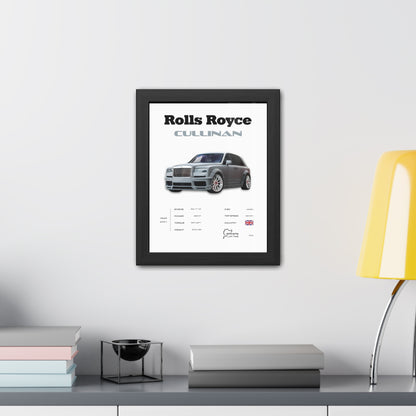 Rolls Royce Cullinan Framed Poster