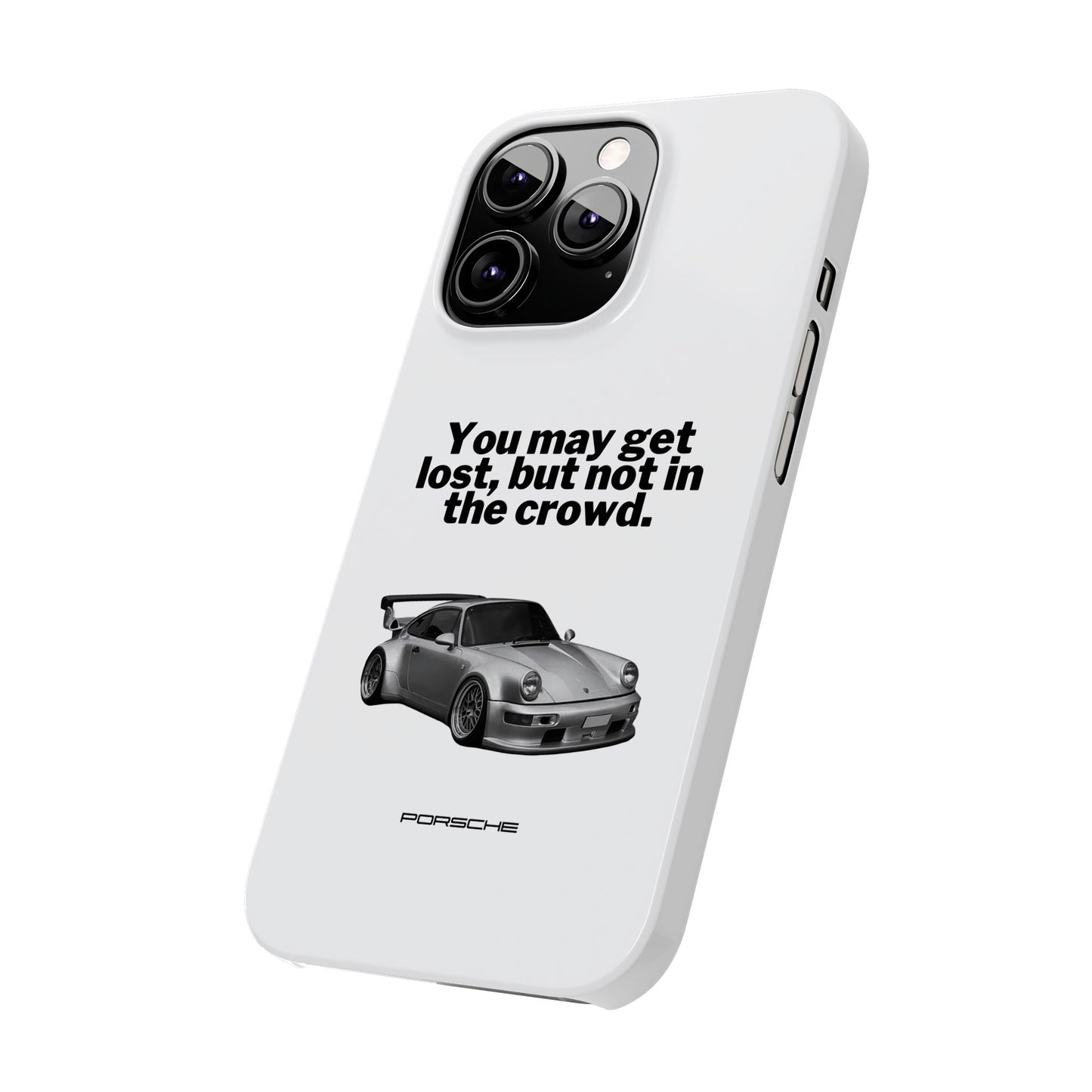 Lost In The Crowd iPhone Case - White
