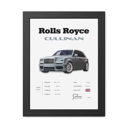 Rolls Royce Cullinan Framed Poster