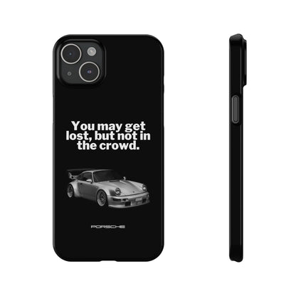 Lost In The Crowd iPhone Case - Black