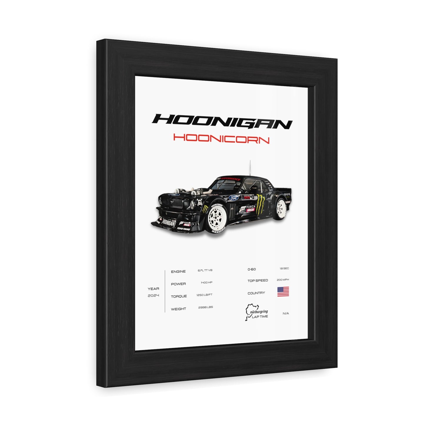 Hoonigan Hoonicorn Framed Poster