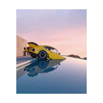 Pool Porsche Poster
