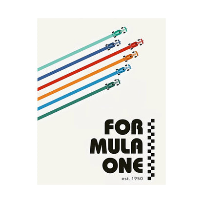 Vintage F1 Graphic Poster