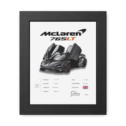 McLaren 765LT Framed Poster