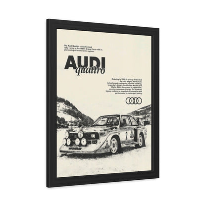 Audi S1 Vintage Rally Framed Poster