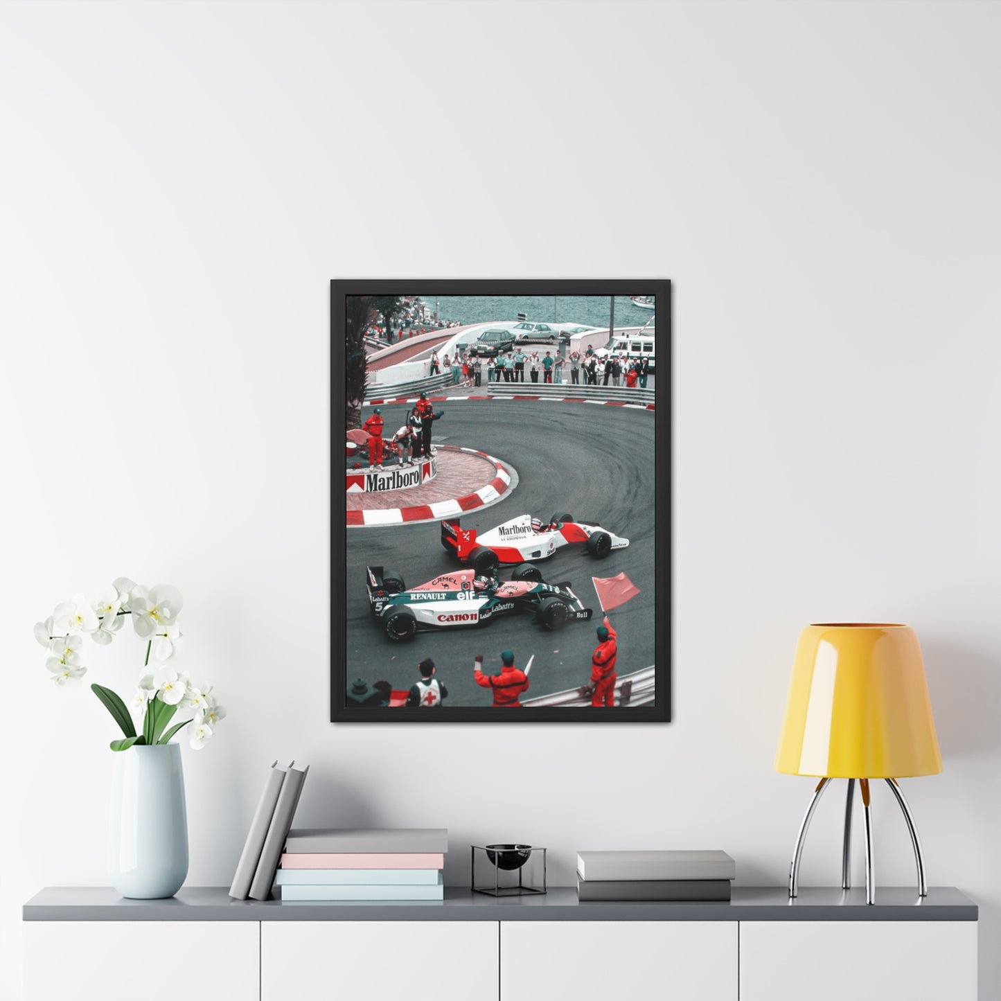 Vintage Monaco F1 Framed Poster