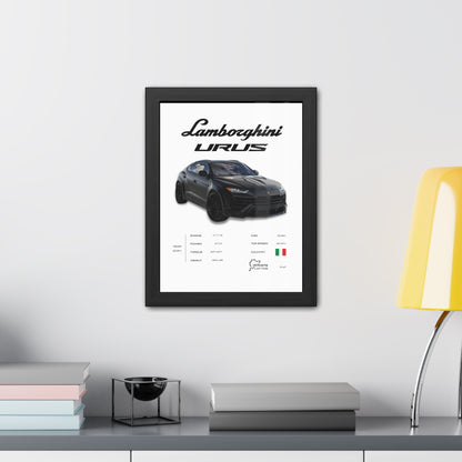 Lamborghini Urus Framed Poster
