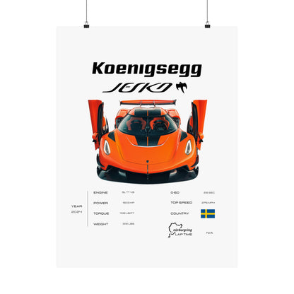 Koenigsegg Jesko Poster