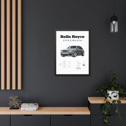 Rolls Royce Cullinan Framed Poster