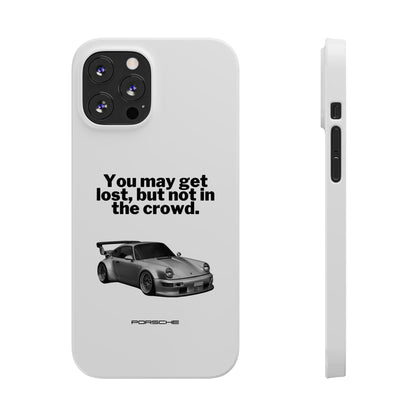 Lost In The Crowd iPhone Case - White