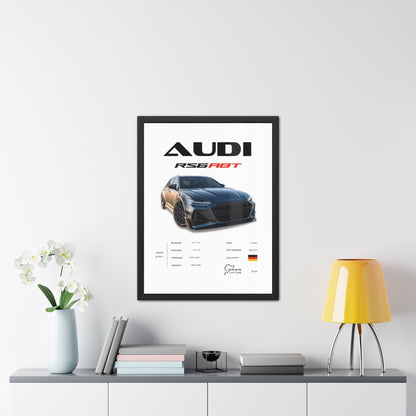 Audi RS6 ABT Framed Poster