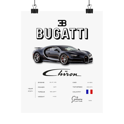 Bugatti Chiron Poster