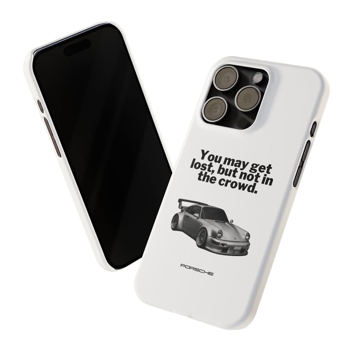 Lost In The Crowd iPhone Case - White