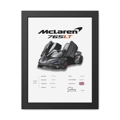 McLaren 765LT Framed Poster