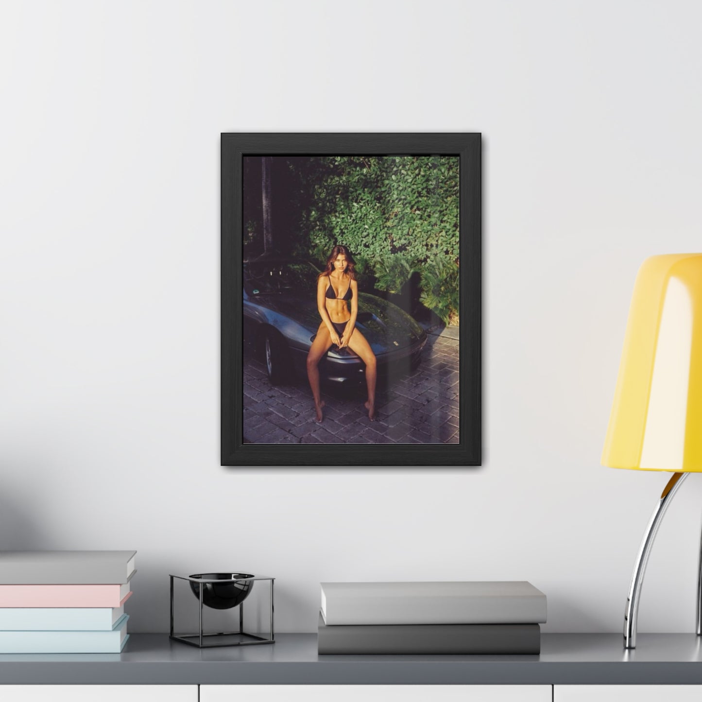 Ferrari Chick Framed Poster