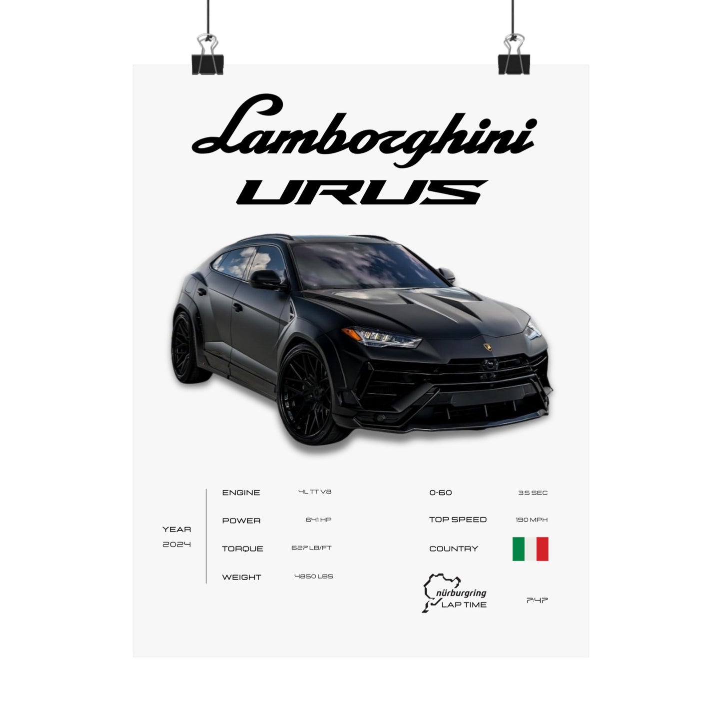 Lamborghini Urus Poster