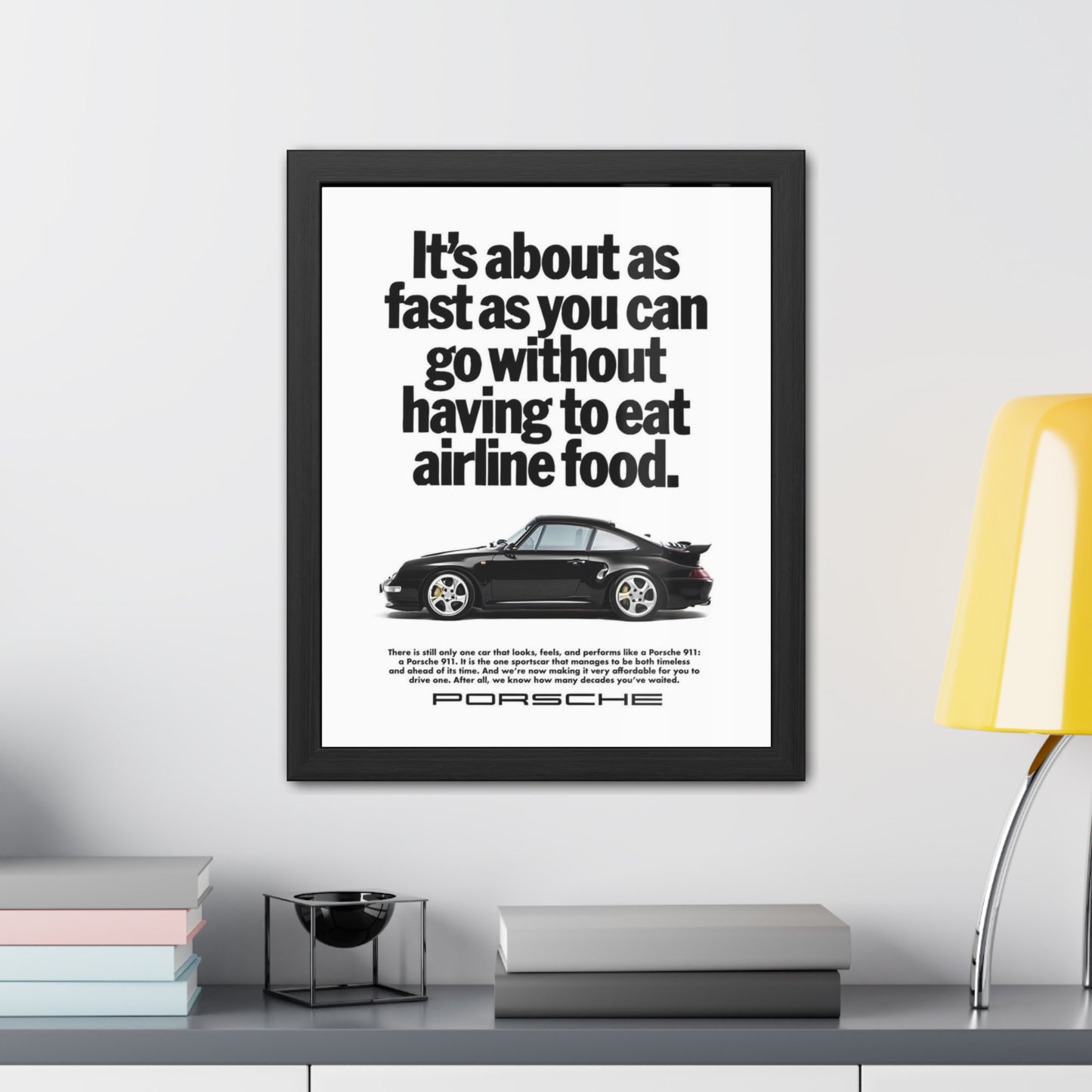 Vintage Porsche Ad Framed Poster