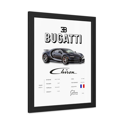 Bugatti Chiron Framed Poster