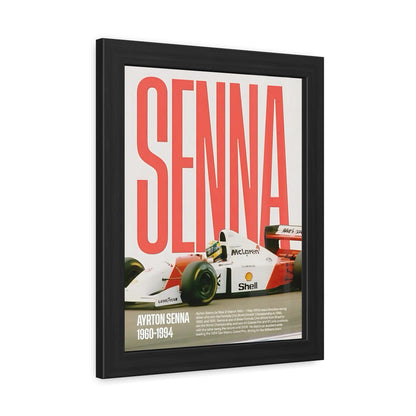 Senna McLaren F1 Framed Poster