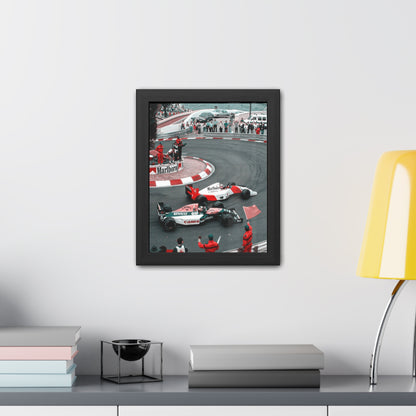 Vintage Monaco F1 Framed Poster
