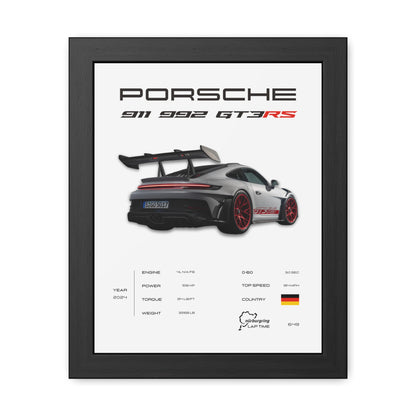 Porsche 911 GT3RS Framed Poster
