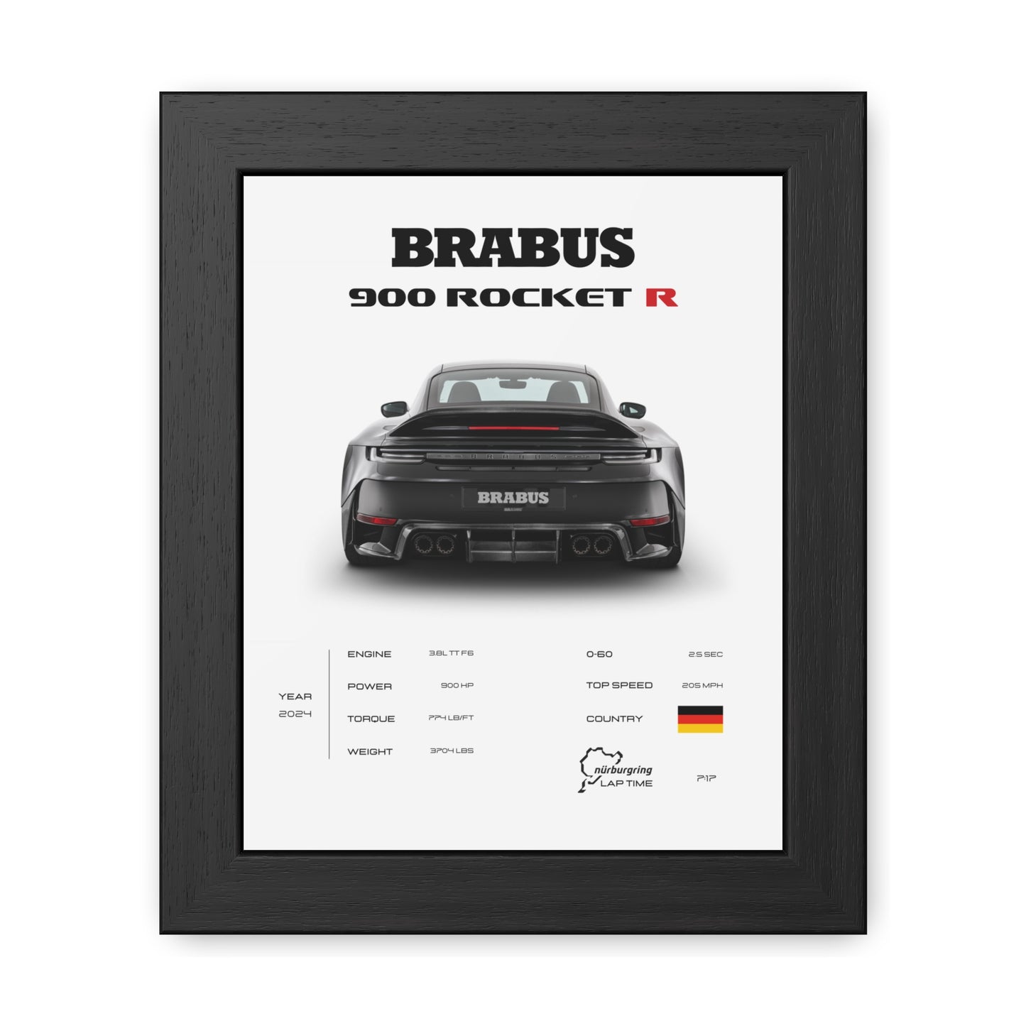 Brabus 900 Rocket R Framed Poster