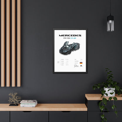 Mercedes AMG ONE Framed Poster