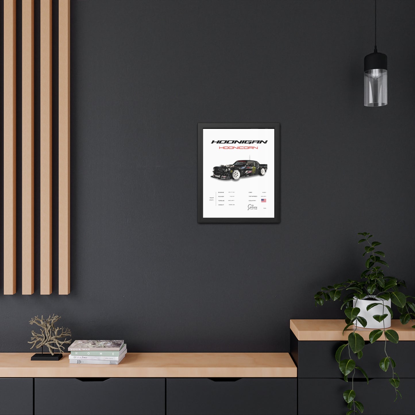 Hoonigan Hoonicorn Framed Poster