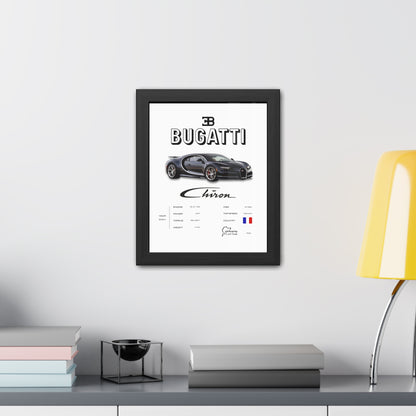 Bugatti Chiron Framed Poster