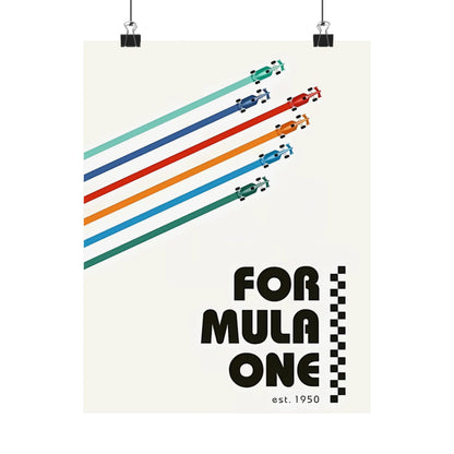 Vintage F1 Graphic Poster