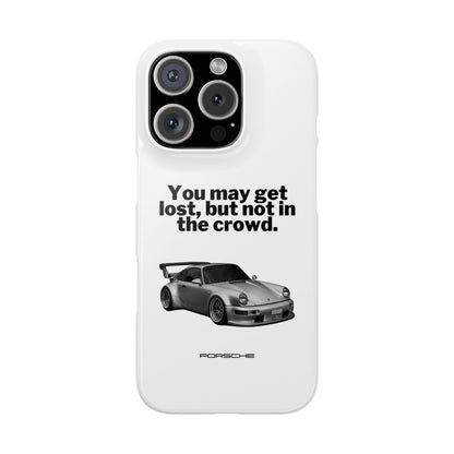 Lost In The Crowd iPhone Case - White