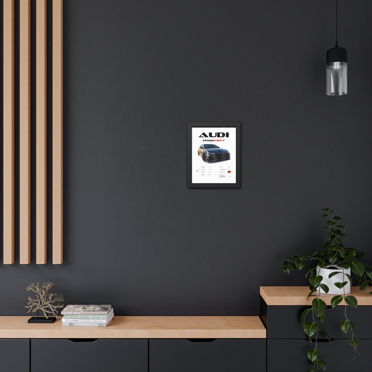Audi RS6 ABT Framed Poster