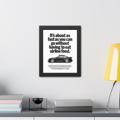Vintage Porsche Ad Framed Poster