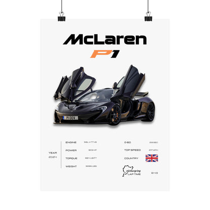 McLaren P1 Poster