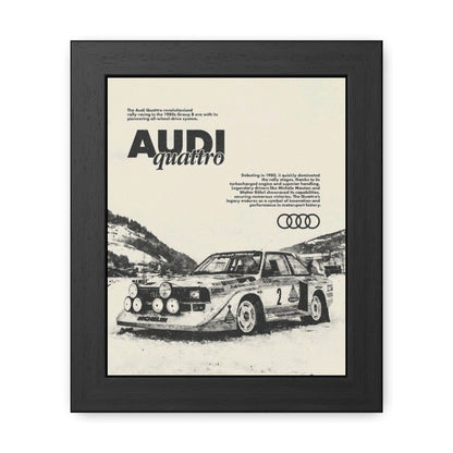 Audi S1 Vintage Rally Framed Poster