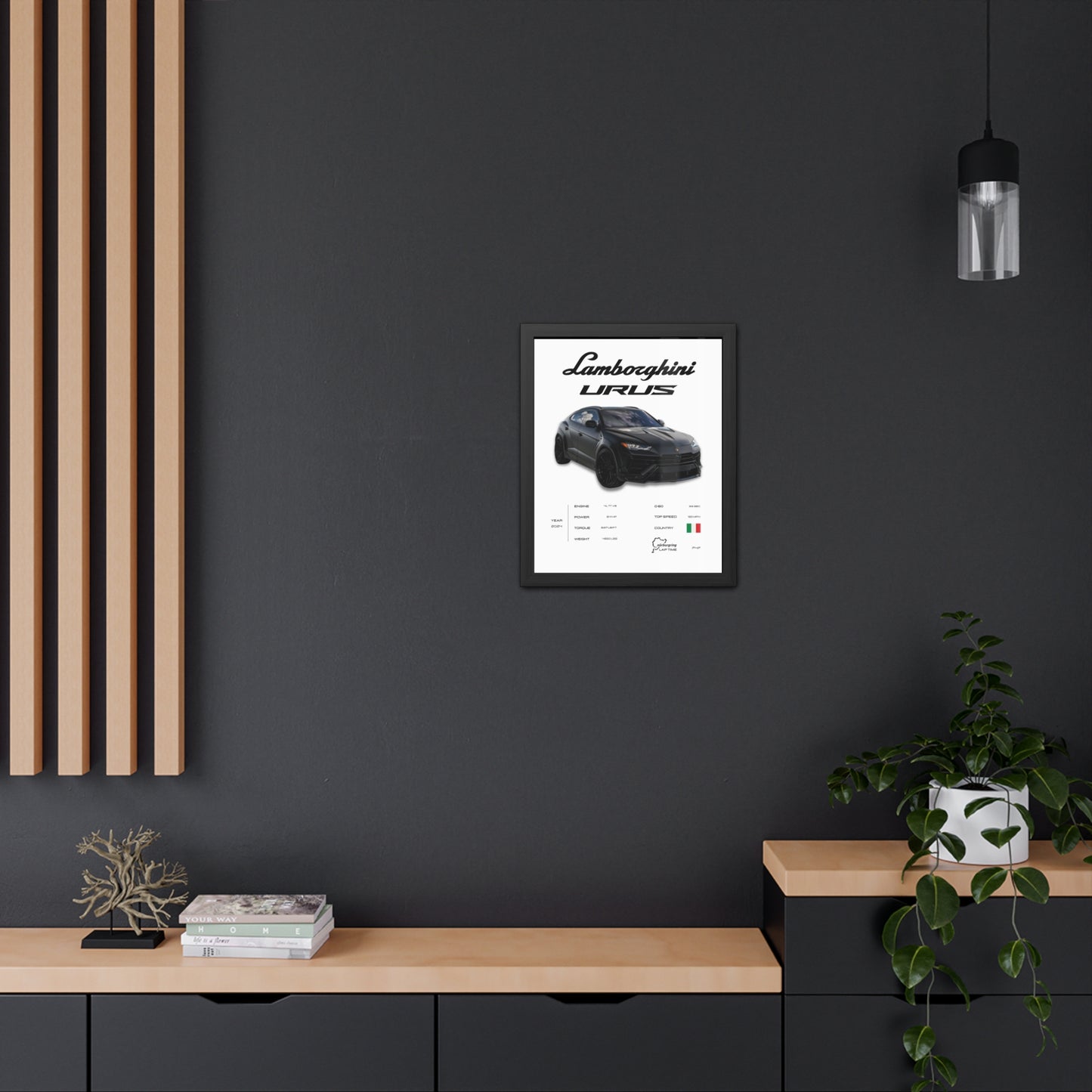 Lamborghini Urus Framed Poster