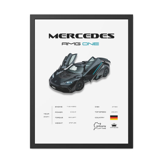 Mercedes AMG ONE Framed Poster