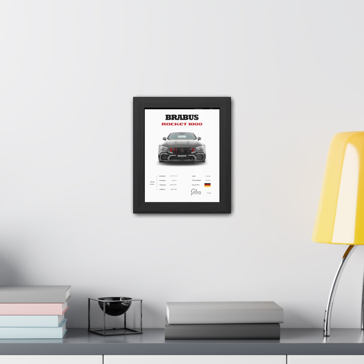 Brabus Rocket 1000 Framed Poster