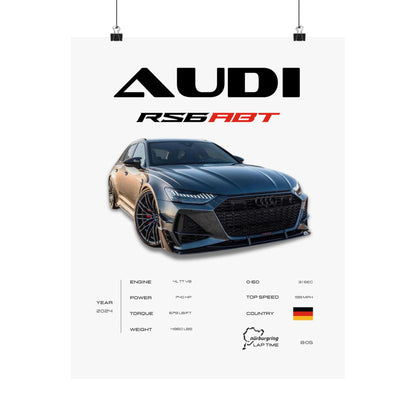 Audi RS6 ABT Poster