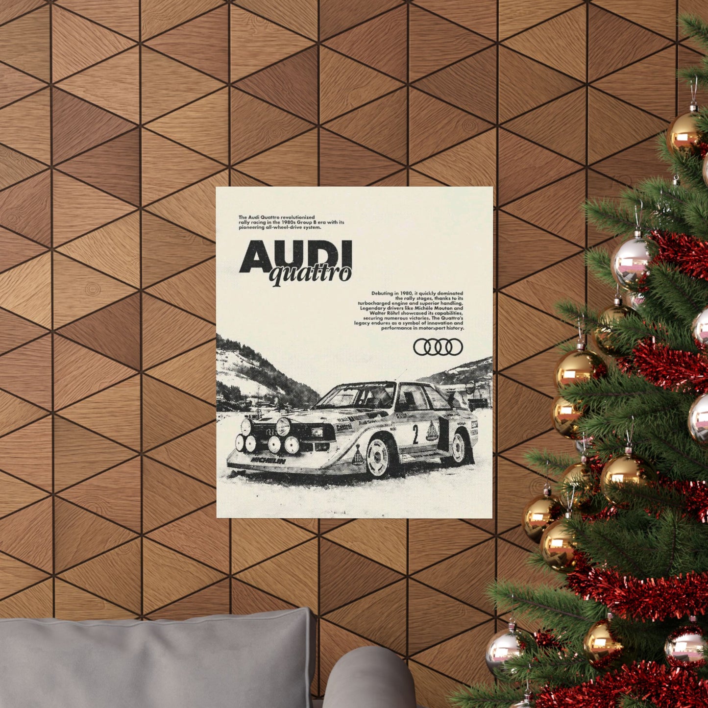 Audi S1 Vintage Rally Poster