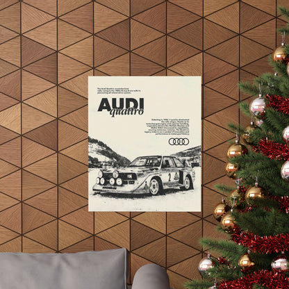 Audi S1 Vintage Rally Poster