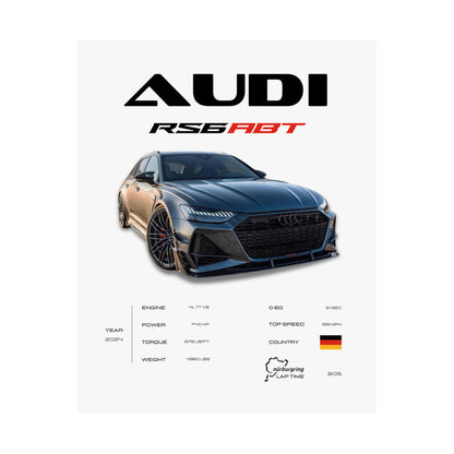 Audi RS6 ABT Poster