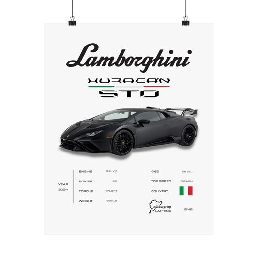 Lamborghini Huracan STO Poster