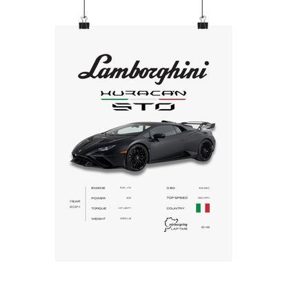 Lamborghini Huracan STO Poster