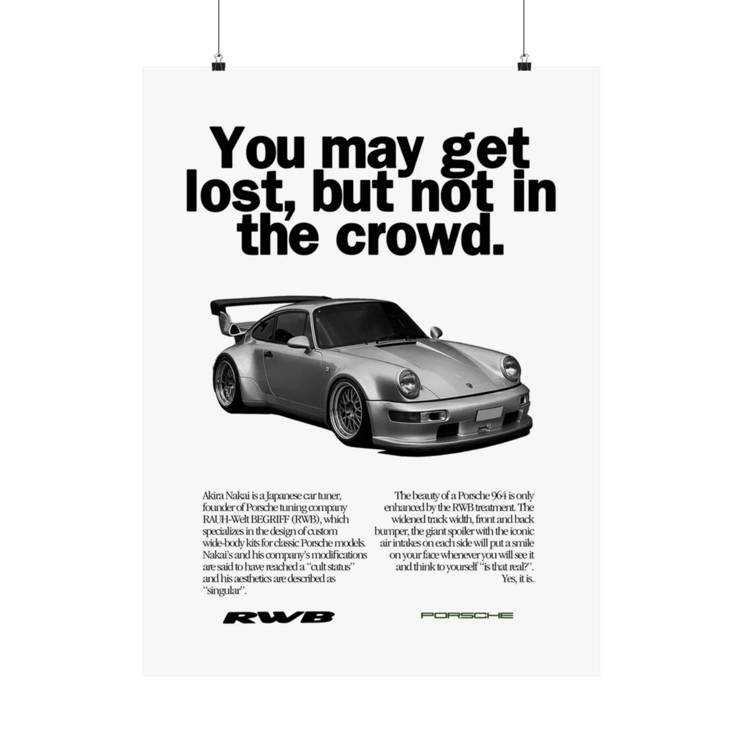 Vintage RWB Poster