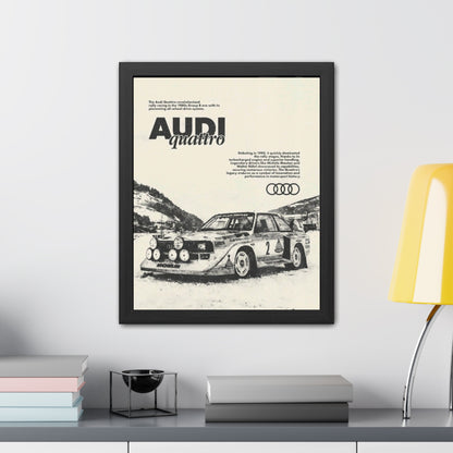 Audi S1 Vintage Rally Framed Poster