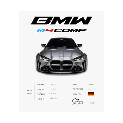 BMW M4 Competition Poster